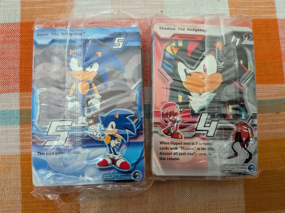 Sonic X card game Sonic & Shadow The Hedgehog from the Sonic X starter set circa 2006.

If you're reading this, it's a joke.