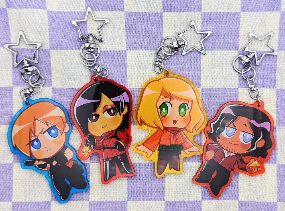 RE4R chibi charms!! Available in my Etsy store link in thread!