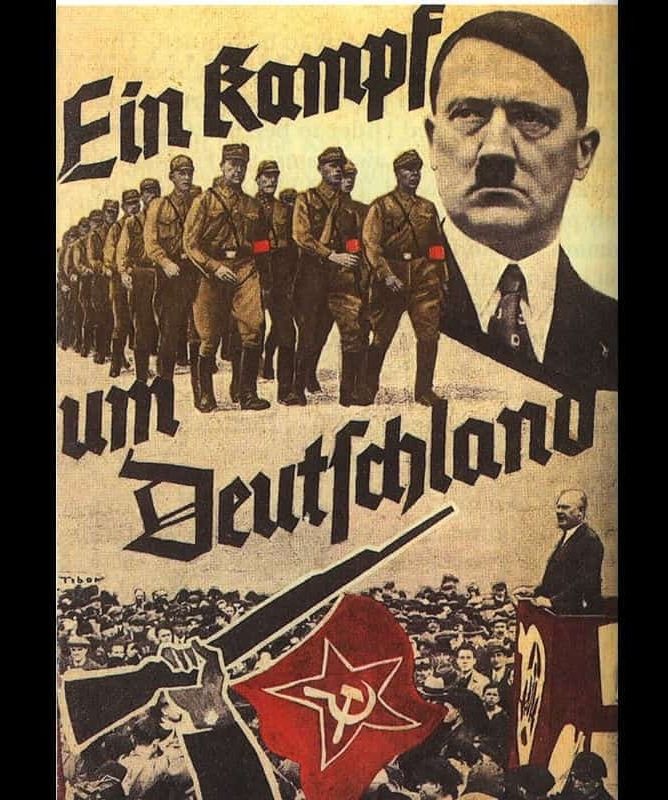 Nazi propaganda poster
Ein kampf um Deutschland (A fight for Germany)