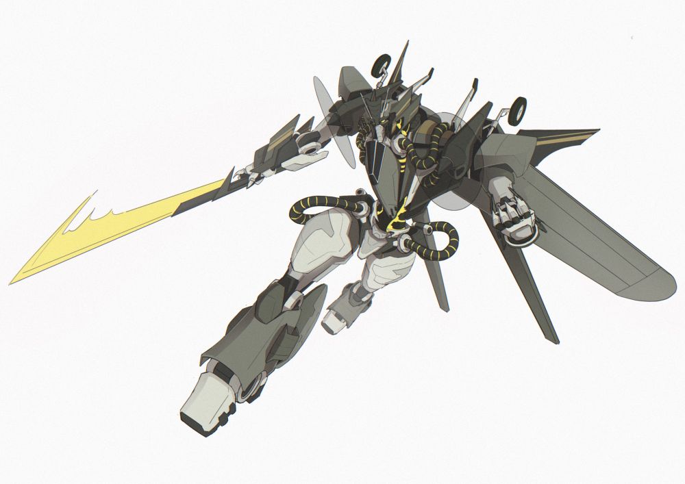 cool ass alien robot woman with a sword hell yeah