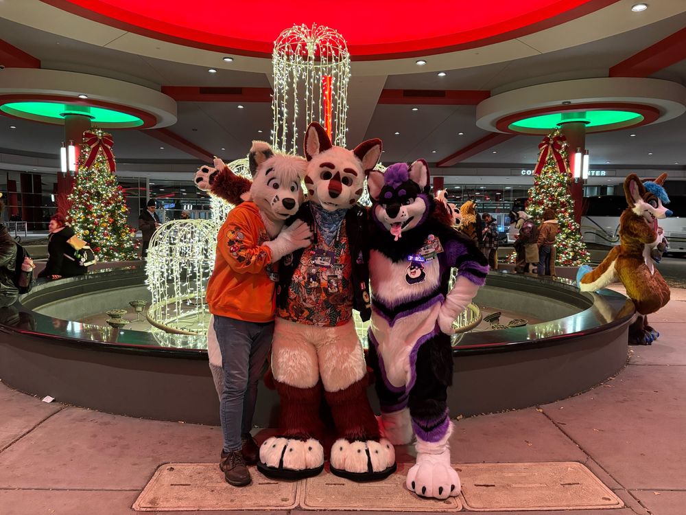 Ceval, me and Prey in front of the Rosemont con space