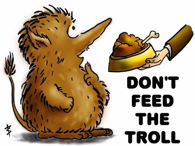 A warning not to feed trolls