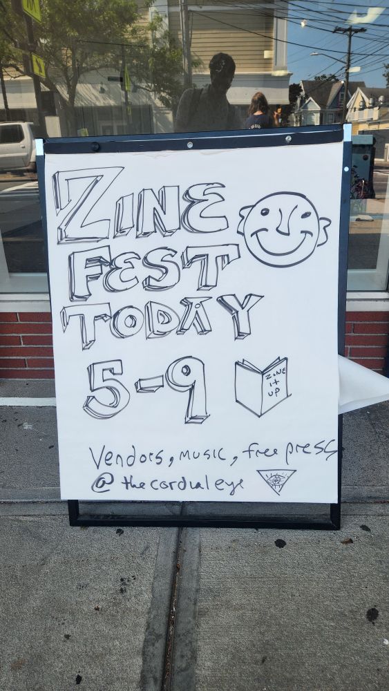 Sign outside the Cordial Eye Art Gallery in Hyannis