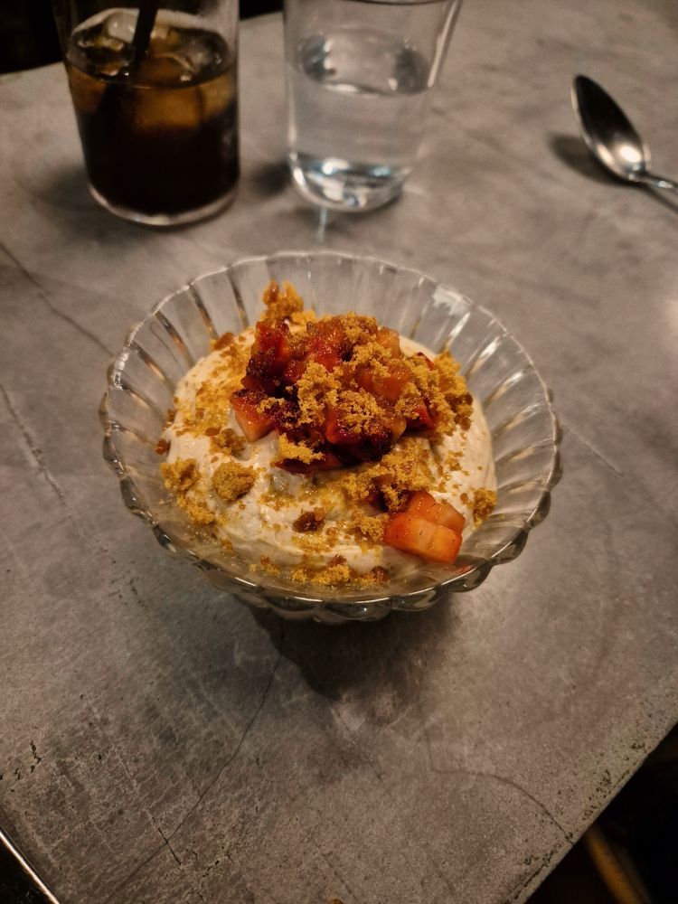 Dessert was an earl grey mousse with strawberries and honeycomb ~ IT WAS SO GOOD.