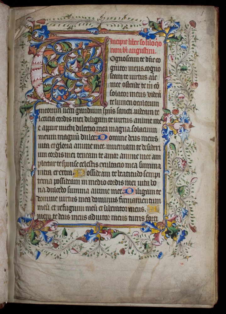 Augustini Soliloquia, Cambridge, Queen’s College, ms 25