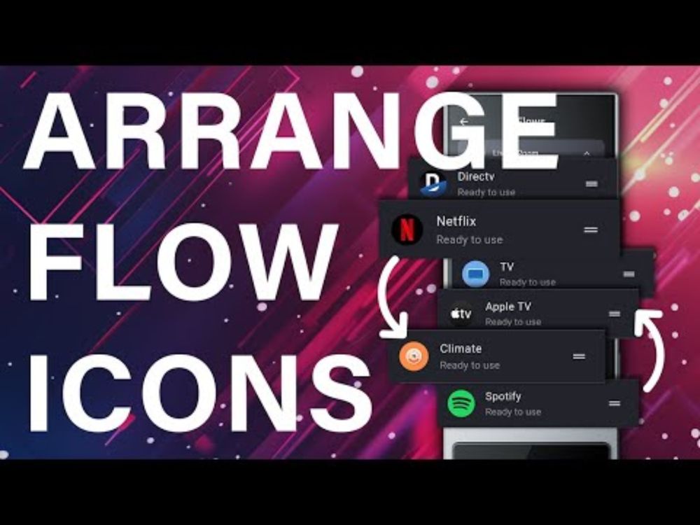 Rearranging Flow Icons in a Room