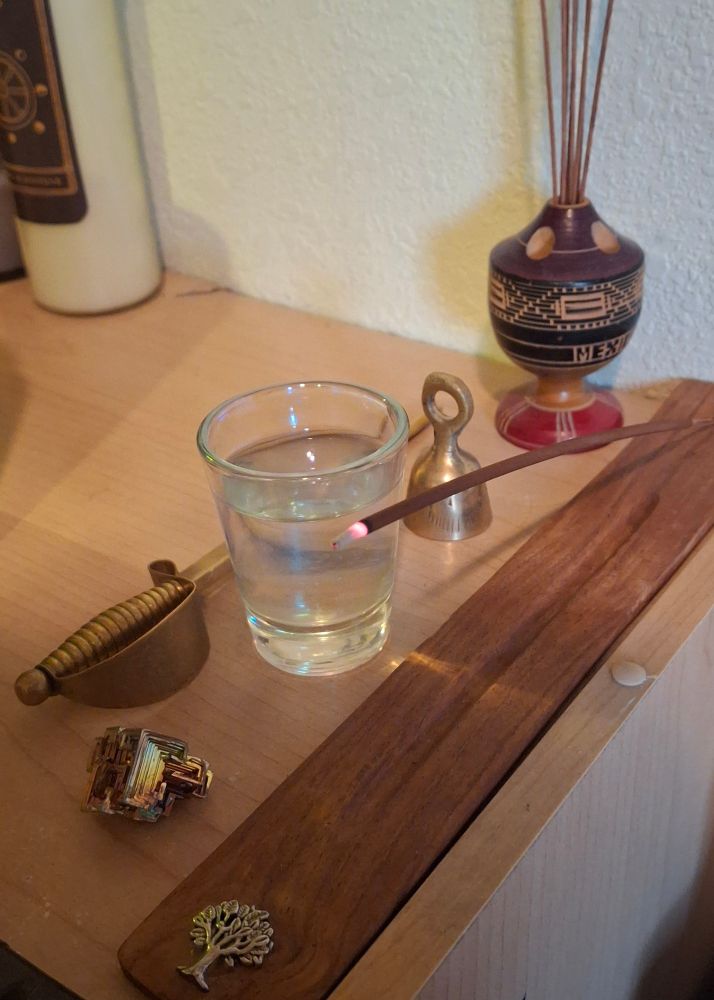 A picture of burning incense