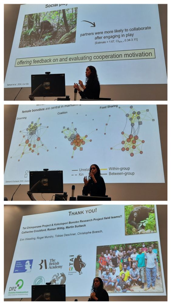 Liran Samuni giving the Christopher Barnard Award lecture at ASAB spring conference 2025