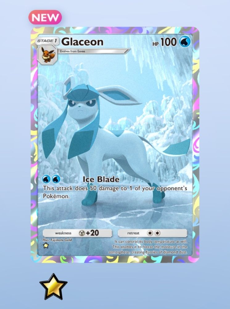 Rainbow Glaceon card