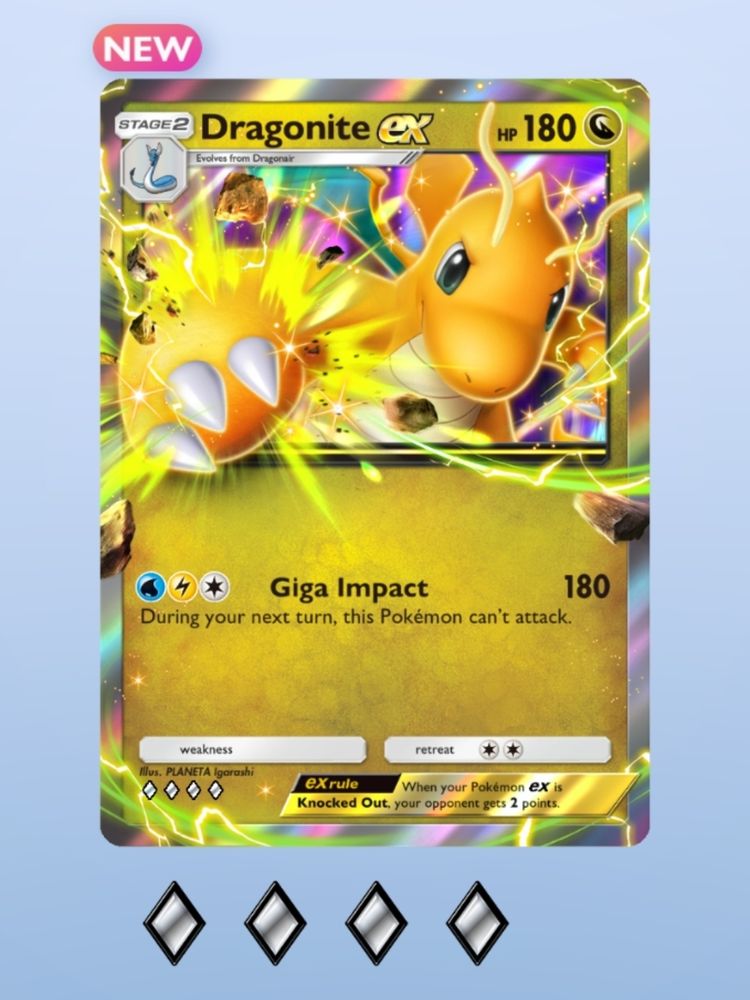 Dragonite EX card