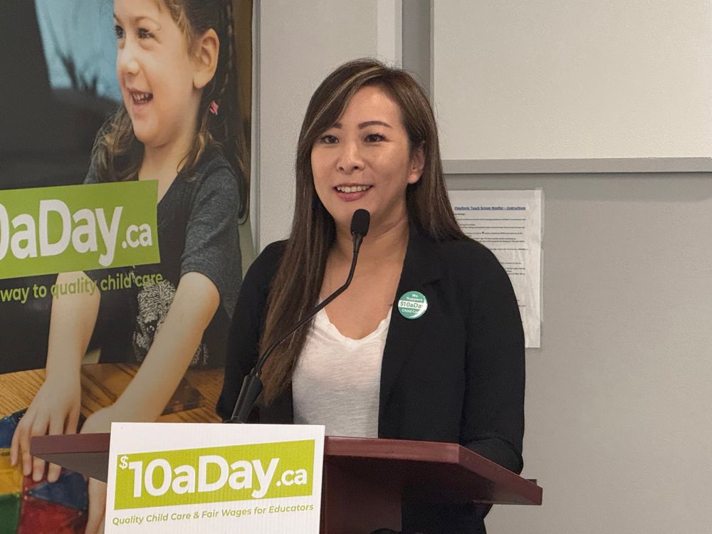 Katrina Chen at the mic