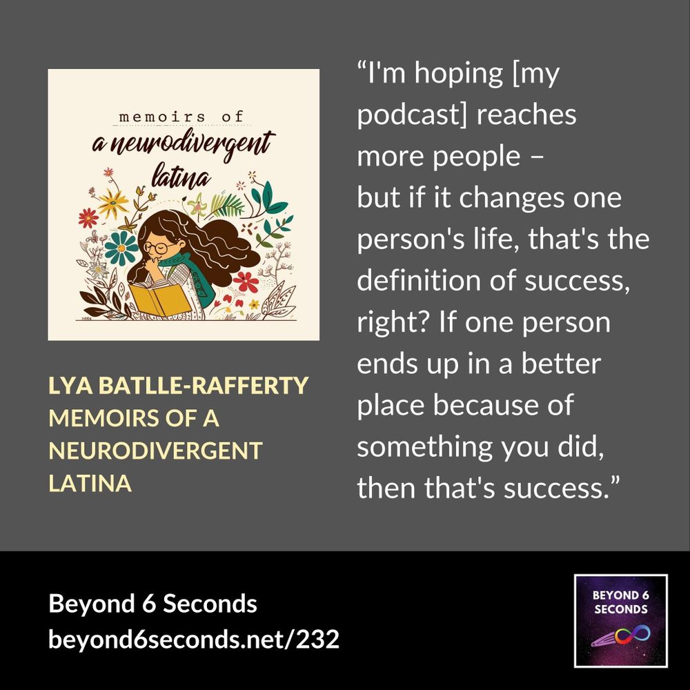 A quote from the latest episode of Beyond 6 Seconds.