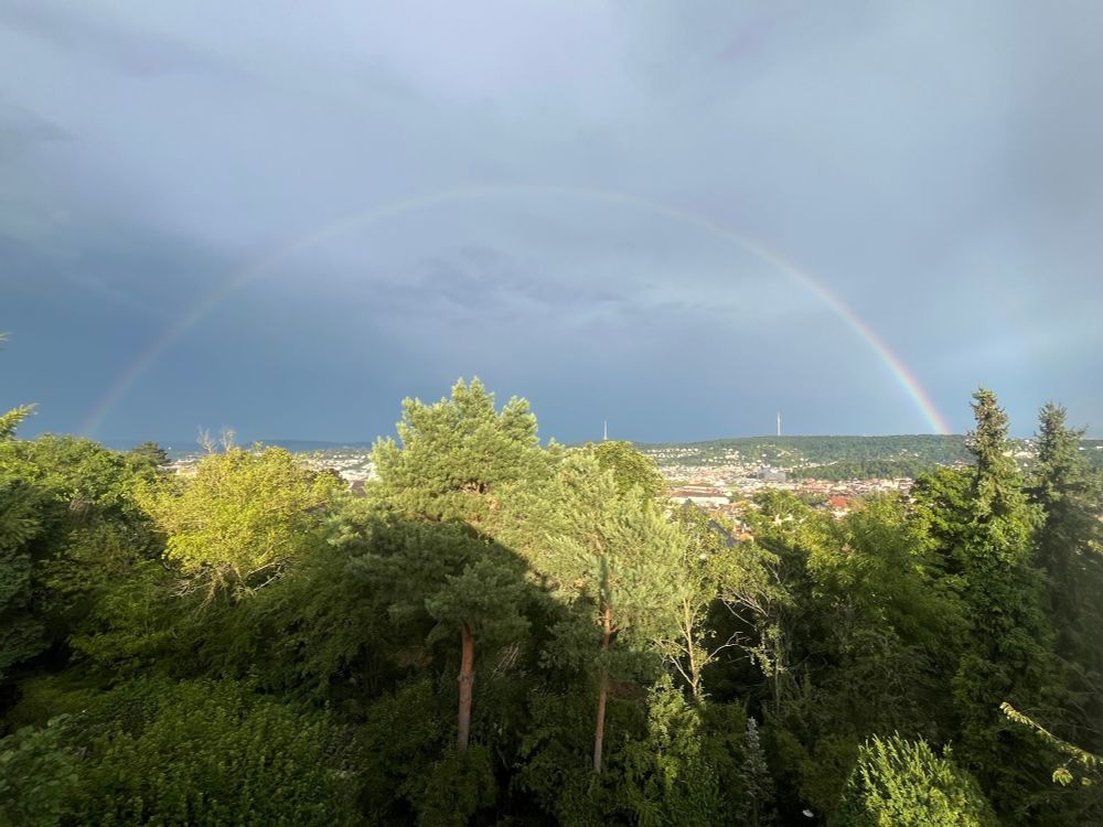 Regenbogen über Stuttgart. 