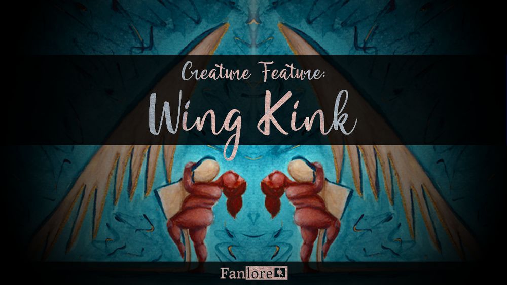 A mirrored image of a woman embracing an angel, its wings arching over them.