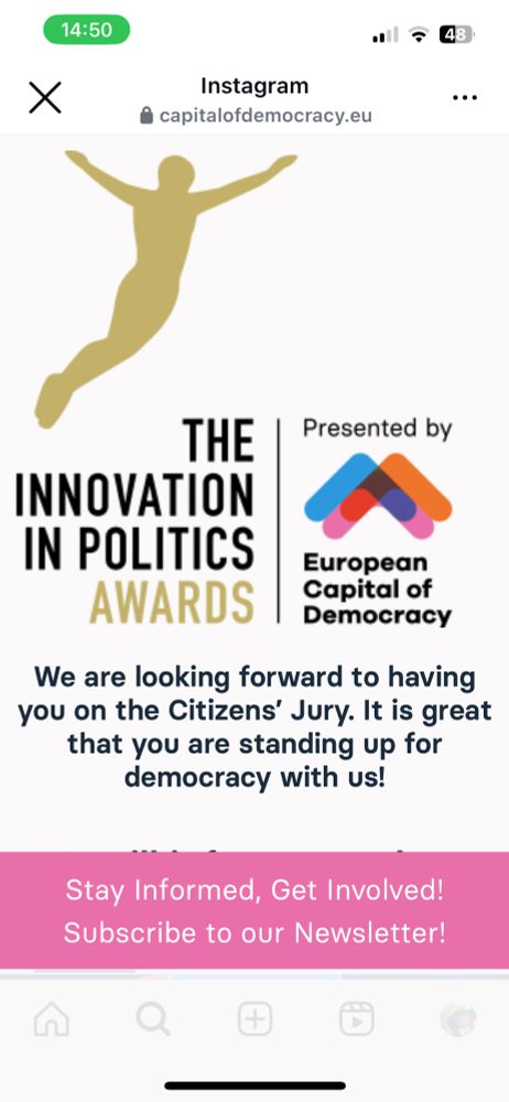 I have been informed to complete my efforts by presenting one real politician who is active in the field as project Owner. I presented The Good Lobby Founder to be the lawyer involved in my project & ideas to support my Innovation & Concept. Professor Alberto Alemanno is very active politician with Great knowledge in all details about European Democracy & Law & Business to develop the future of Time via #FitForFutureGenerations. I have collaborated online via my platforms to support our visions & Goals of a perfect Society in Europe by memberships that are solving many problems. 