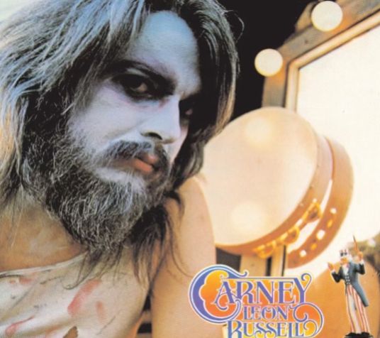 Leon Russell on cover of 1972 album entitled ‘Carney’.