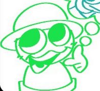 bandu thinking with a think bubble showing bamberly in the top right, his hand in a thinking gesture while hes looking towards the top left at nothing