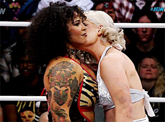 toni storm taking in Willow Nightengale's scent 