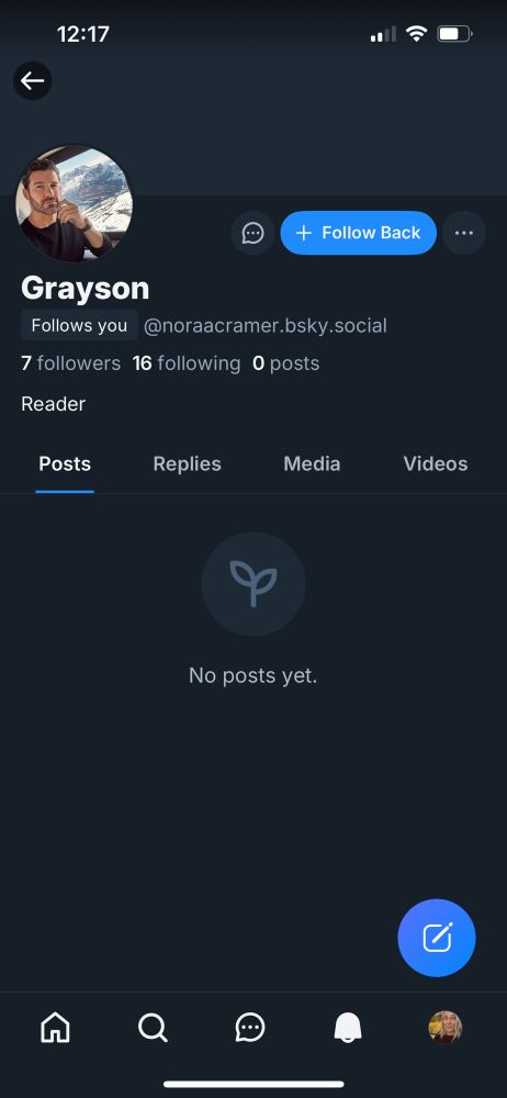 Profile page for Grayson