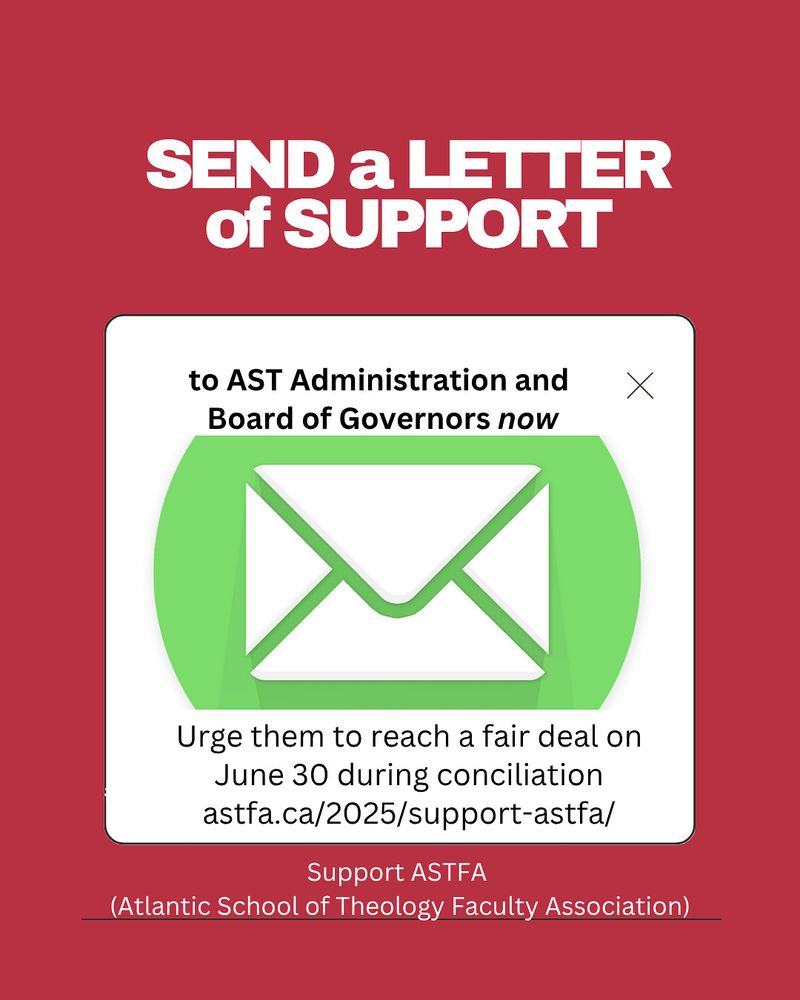An image of a letter with text calling for sending a letter of support for ASTFA to AST administrators 