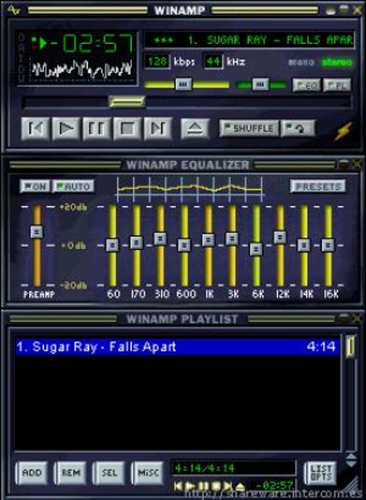 Screenshot Winamp Player