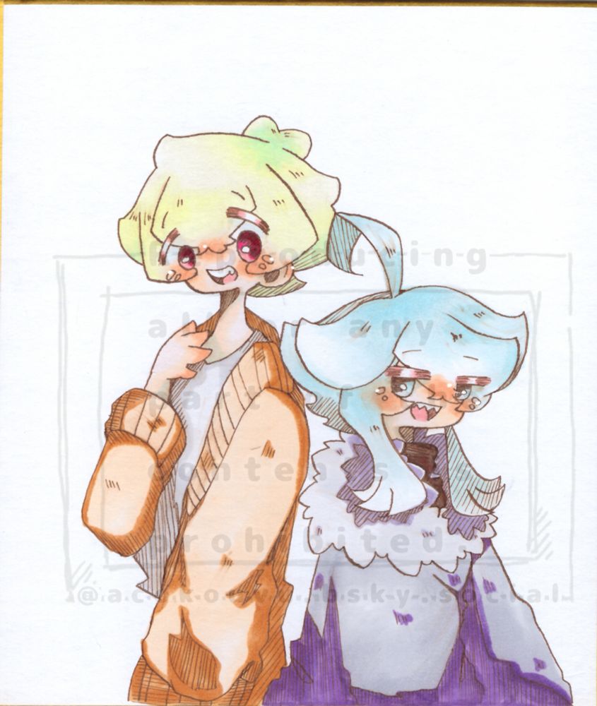 OCのあくま君😈てんし君👼