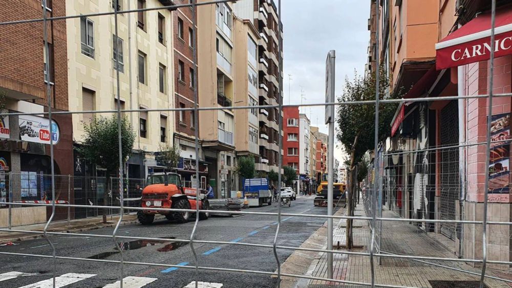 Delimitan la zona de obras de Ramón y Cajal de Miranda