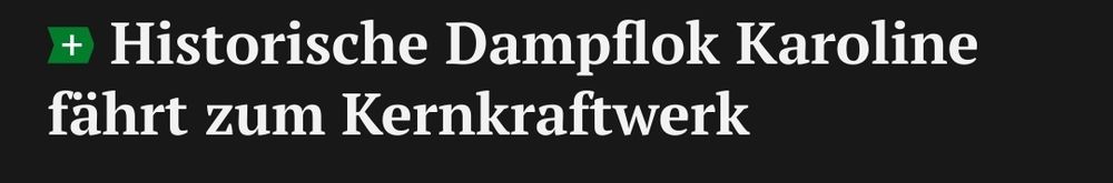  Historische Dampflok Karoline fährt zum Kernkraftwerk 