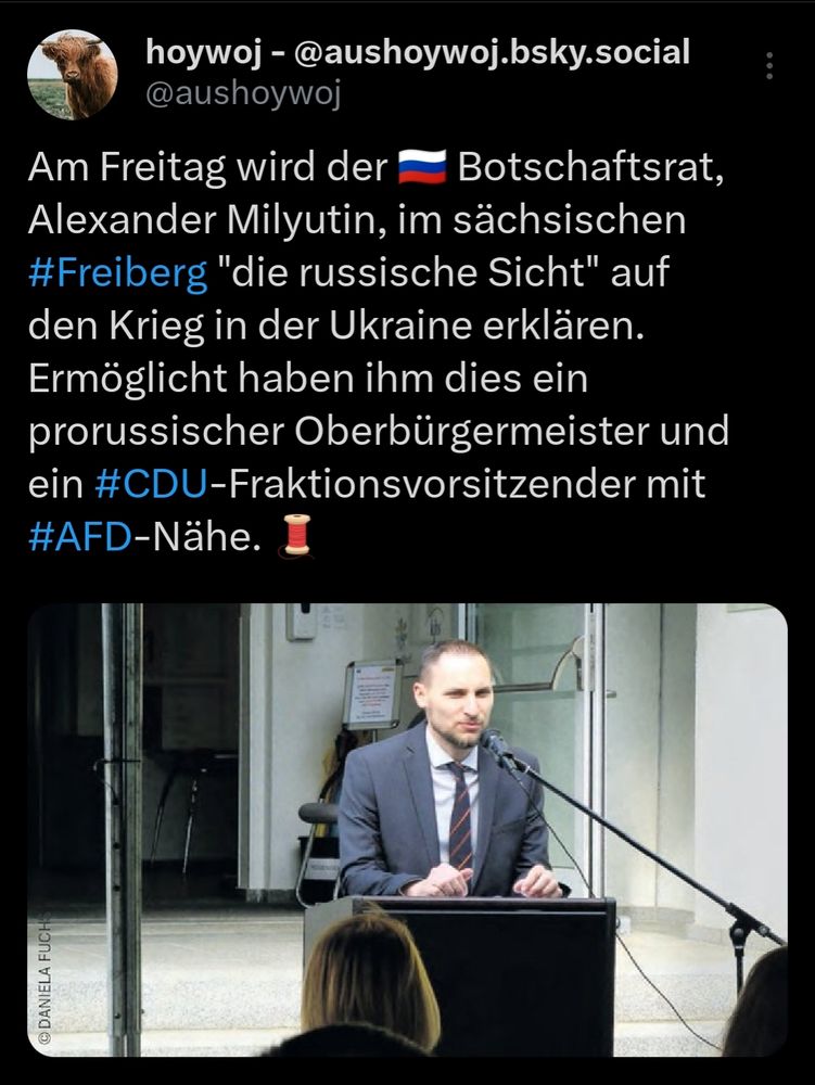 Screenshot des Tweets von @aushoywoj.bsky.social mit der Ankündigung der Veranstaltung