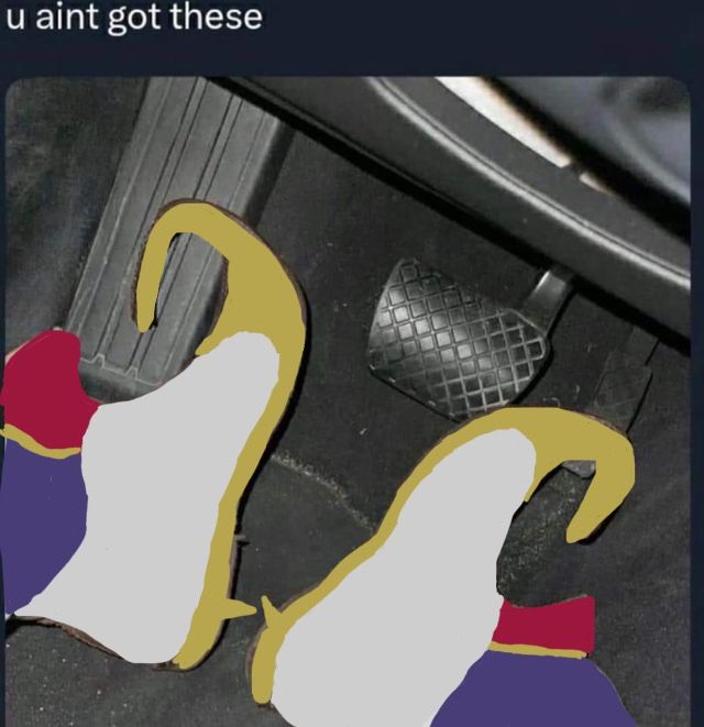 lance’s shoes edited onto the “you ain’t got these” meme 