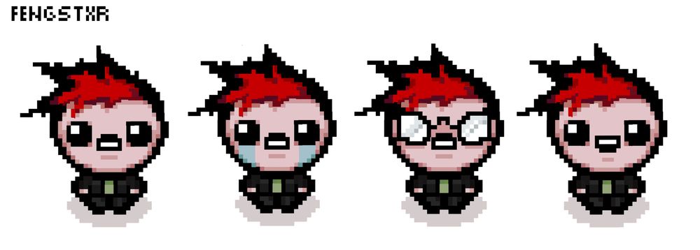 Jhonen Vasquez The Binding of Isaac sprites 