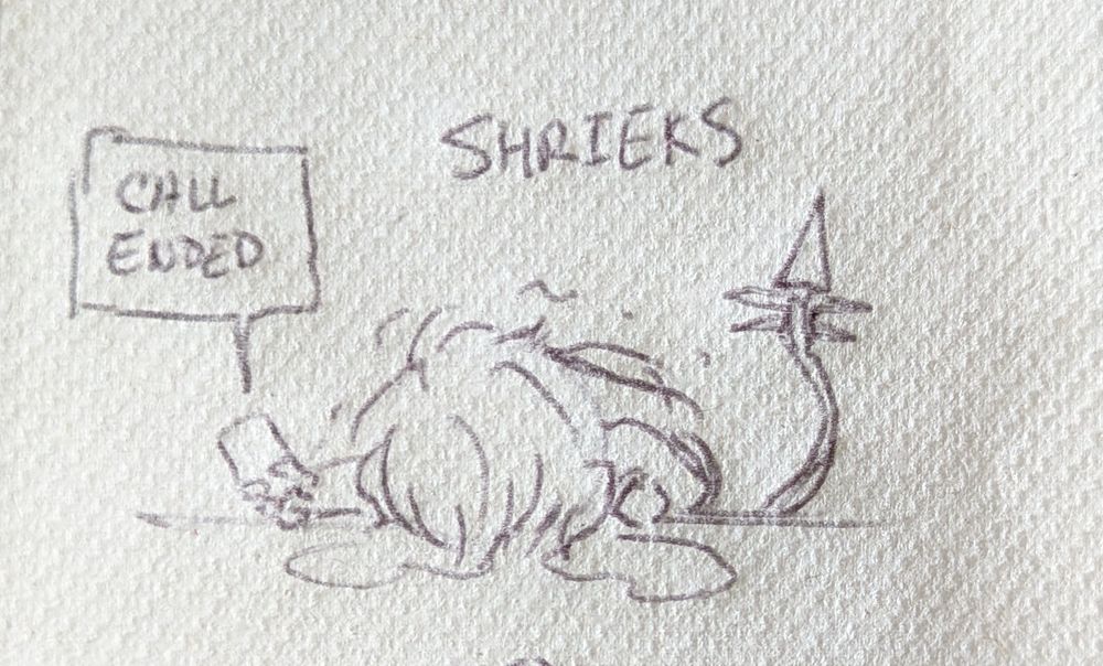 mako, face down on his desk, holding out a phone that announces the call was ended.