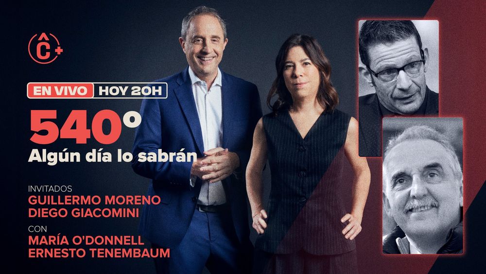 Esta noche , Diego Giacomini y Guillermo Moreno debates sobre economia. A las 20 hs en el canal de youtube de Cenital,