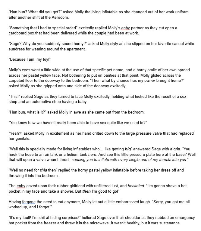 (Fun fact: I cut this part from Molly's Inflatable Life for pacing reasons)