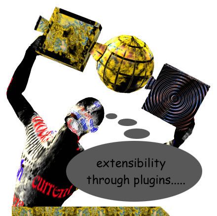 entensibility through plugins......
