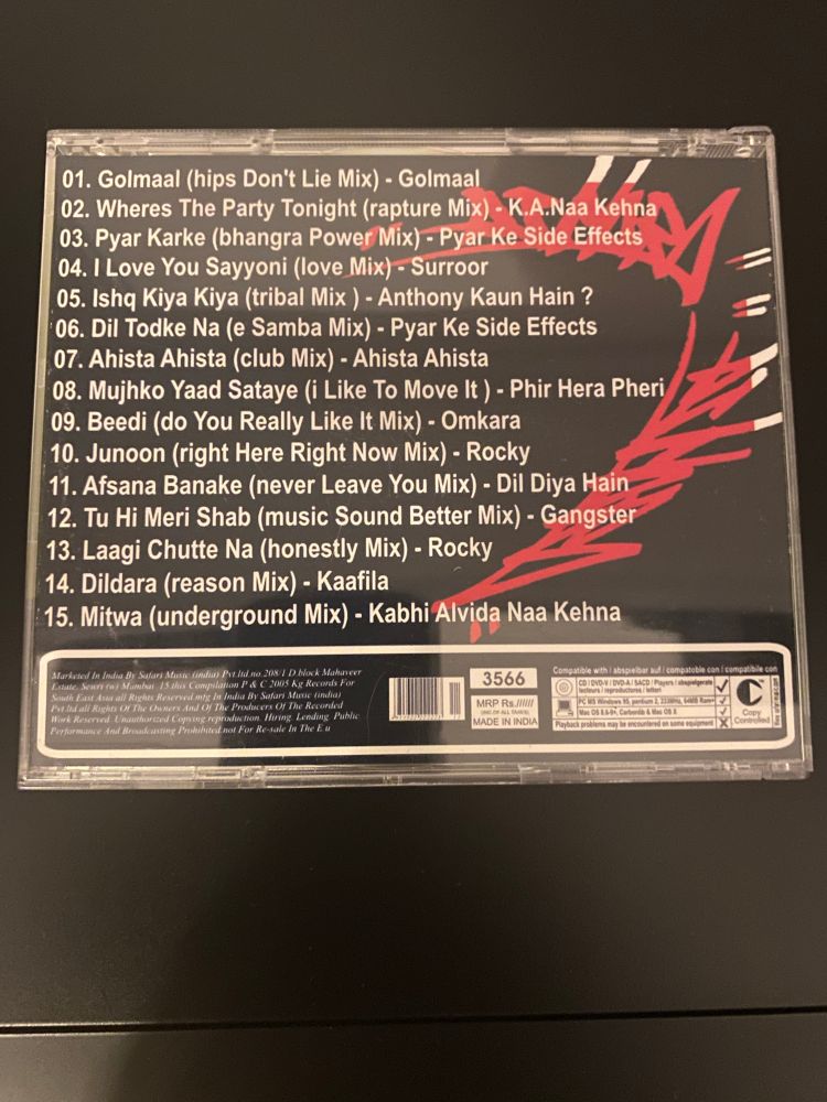 Reverse of cover with track listing. 