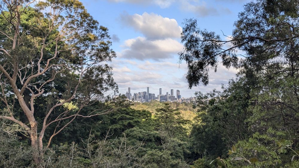 Photo of Brisbane from Mt. Coot-tha.