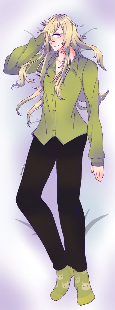 Body pillow design of Shiraishi Kageyuki from Collar x Malice