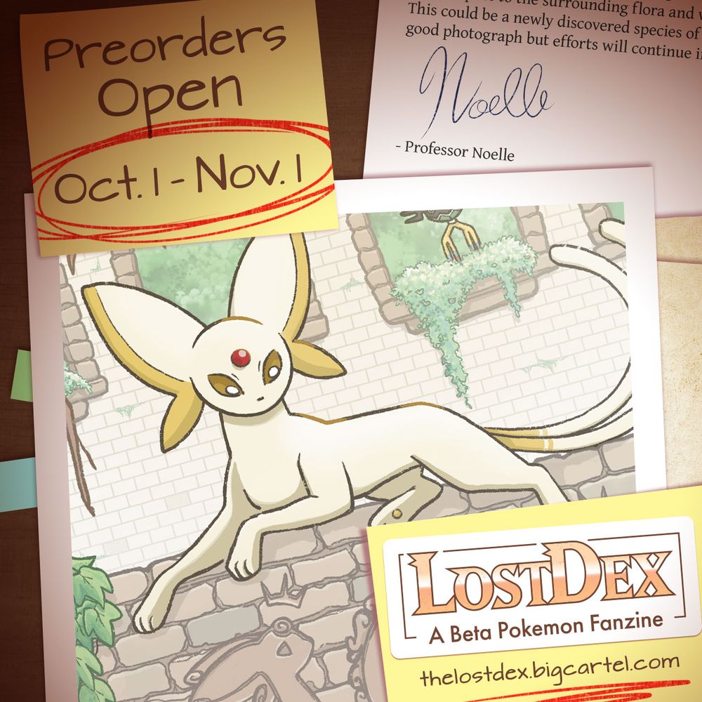Beta Espeon looks like it’s lounging in some ruins!