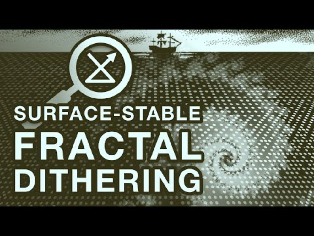 Surface-Stable Fractal Dithering