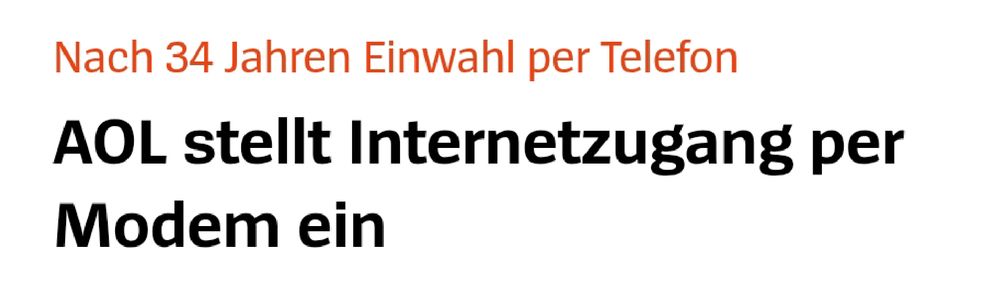 Nach 34 Jahren Einwahl per Telefon
AOL stellt Internetzugang per Modem ein