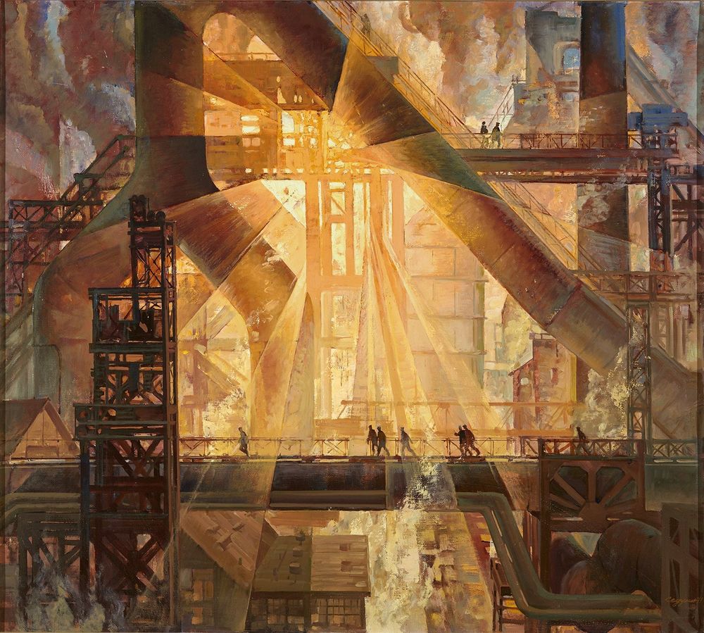 Evgheni Sedukhin. Symphony of the sixth blast furnace. 1979
Евгений Седухин. Симфония шестой Домны. 1979
