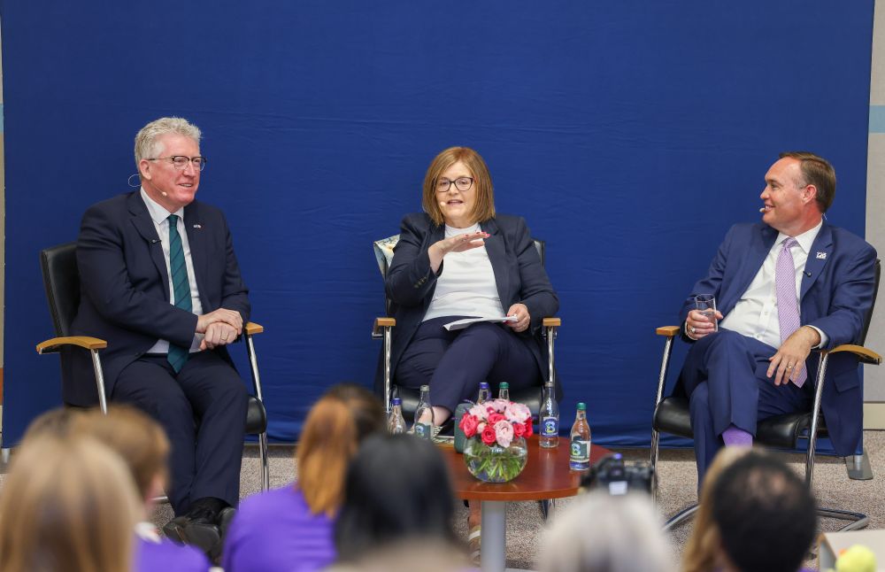 (L-R) Prof Dáire Keogh, Prof Anne Looney, Executive Dean of Dublin City University's Institute of Education, Dr James Hurley