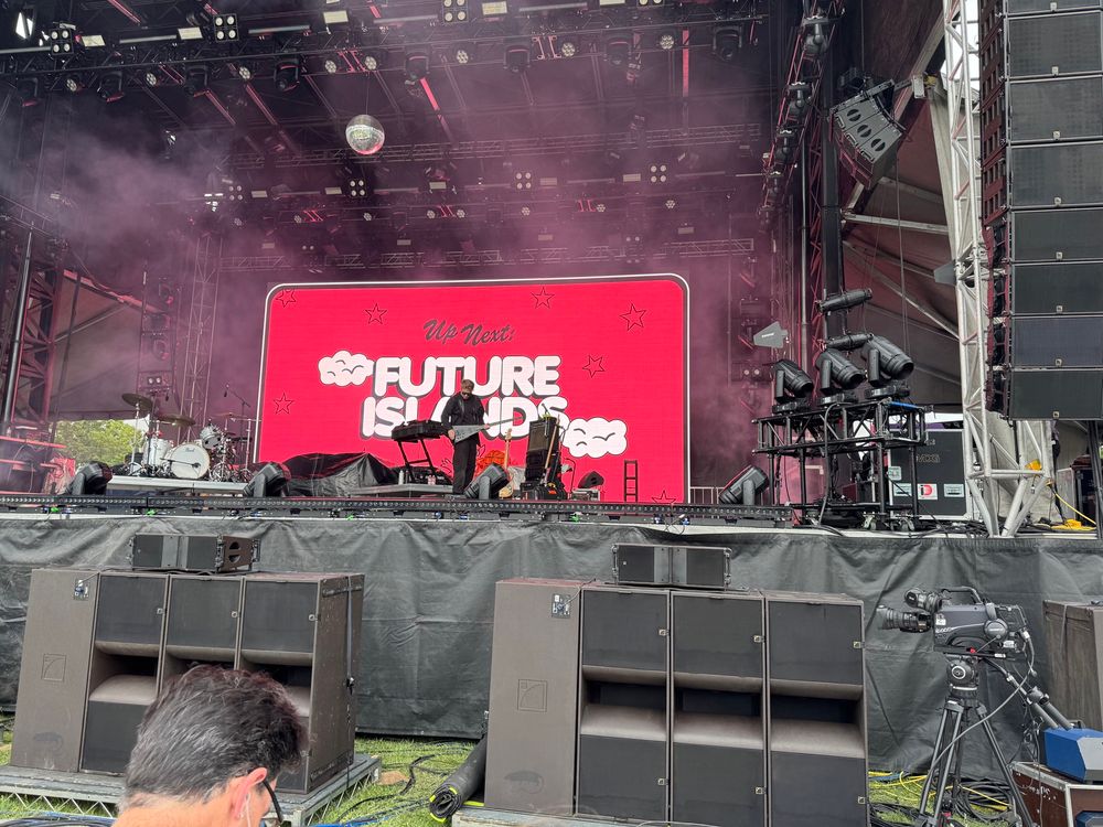 Kilby Stage. Up next Future Islands.