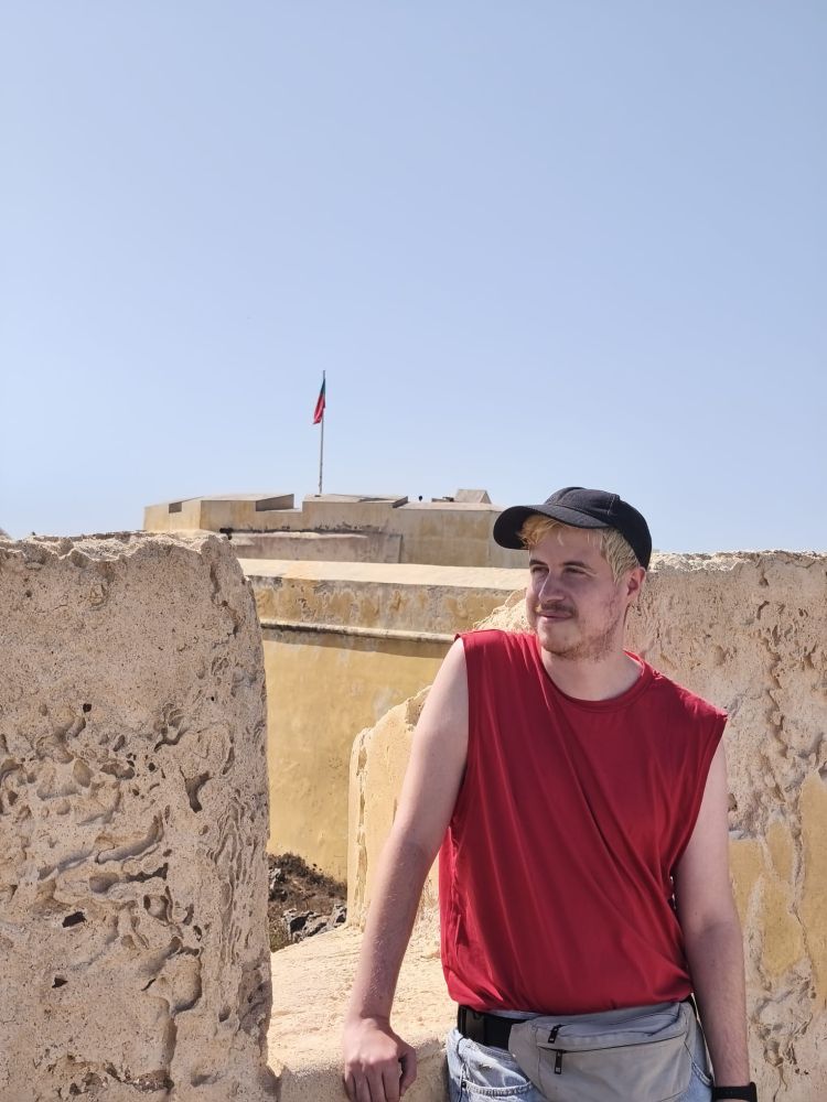 Yo en la fortaleza de Sagres