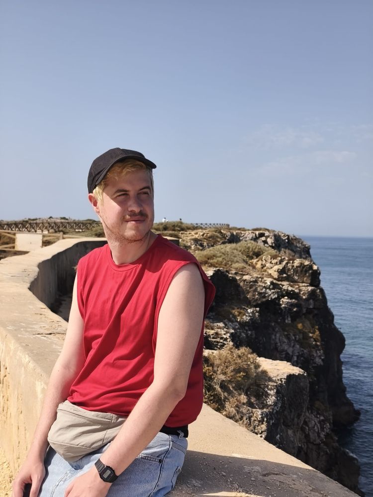 Yo en la fortaleza de Sagres