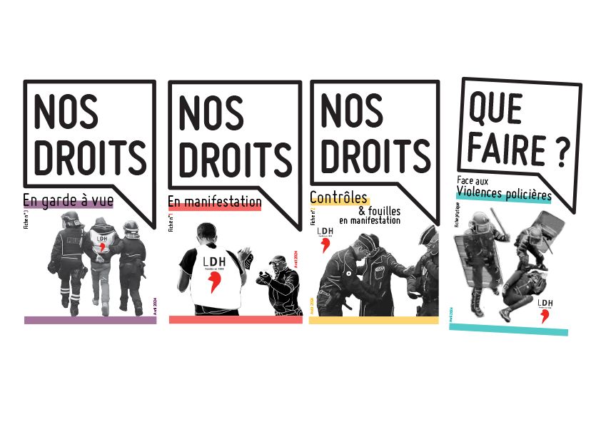 Couvertures des fiches Nos droits de la LDH