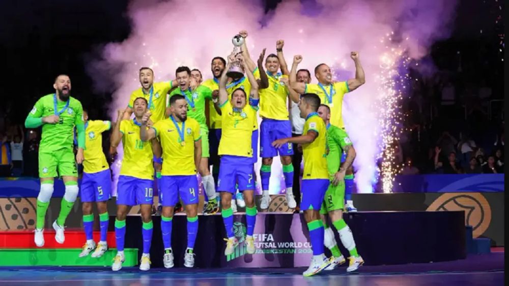 Brasil vence 2-1 a Argentina en final de Mundial de Fútbol Sala FIFA 2024