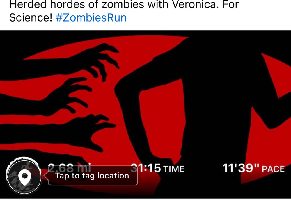 Herded hordes of zombies with Veronica. For Science! #ZombiesRun