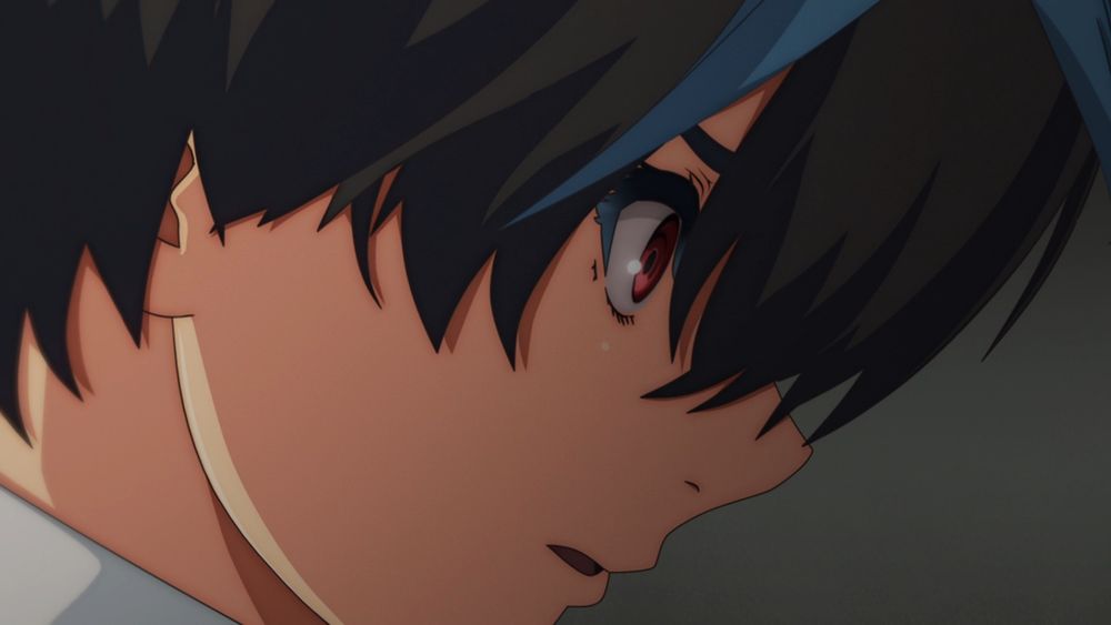 A screenshot from "Guilty Gear Strive: Dual Rulers". It shows Unika, her eyes wide and mouth agape in shock and fear.